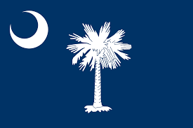 This is the flag flying over the capital building in South Carolina.